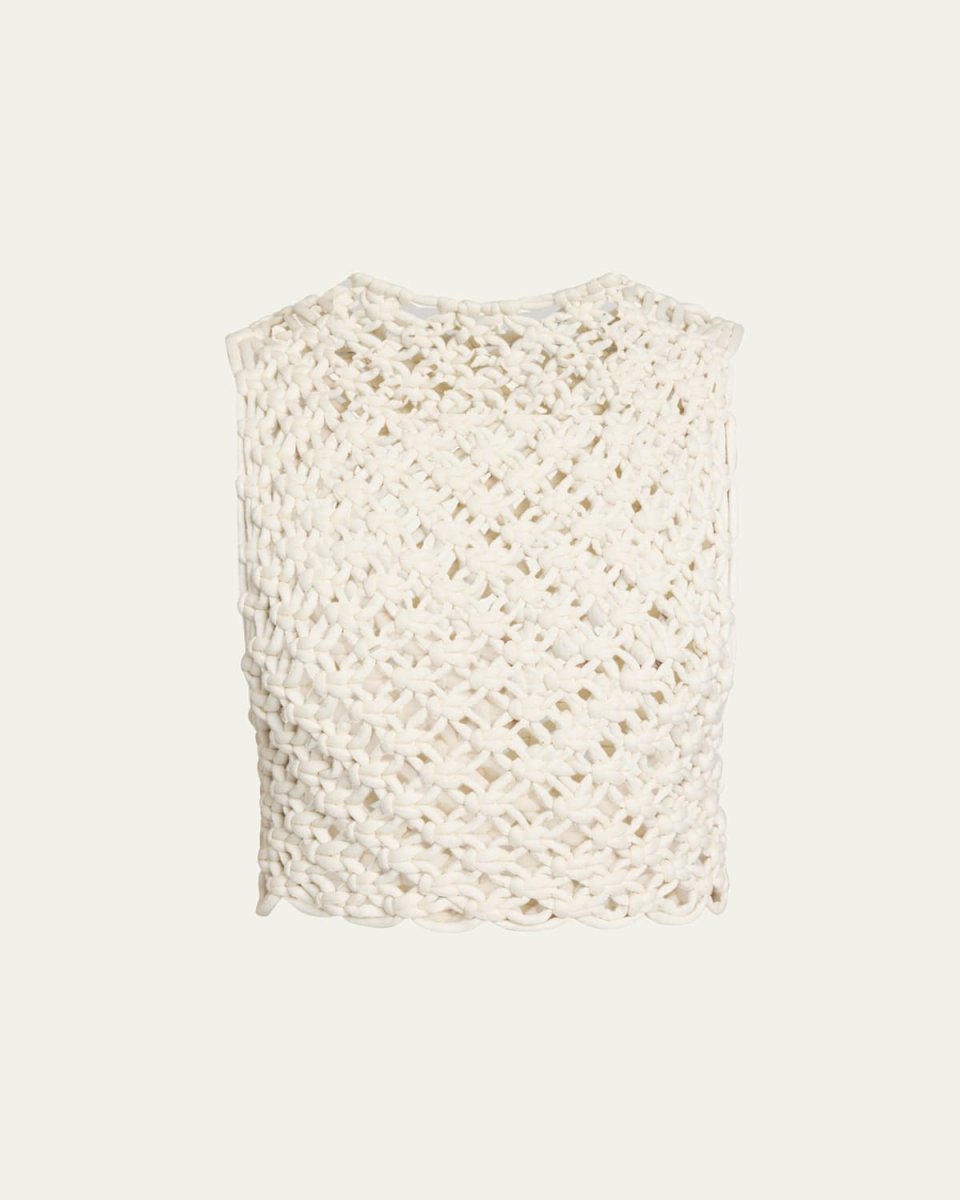 Macrame Sleeveless Crop Top